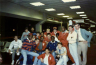 Traveling Arkasas Razorback Track Team; Coach John McDonell; Stanley Redwine